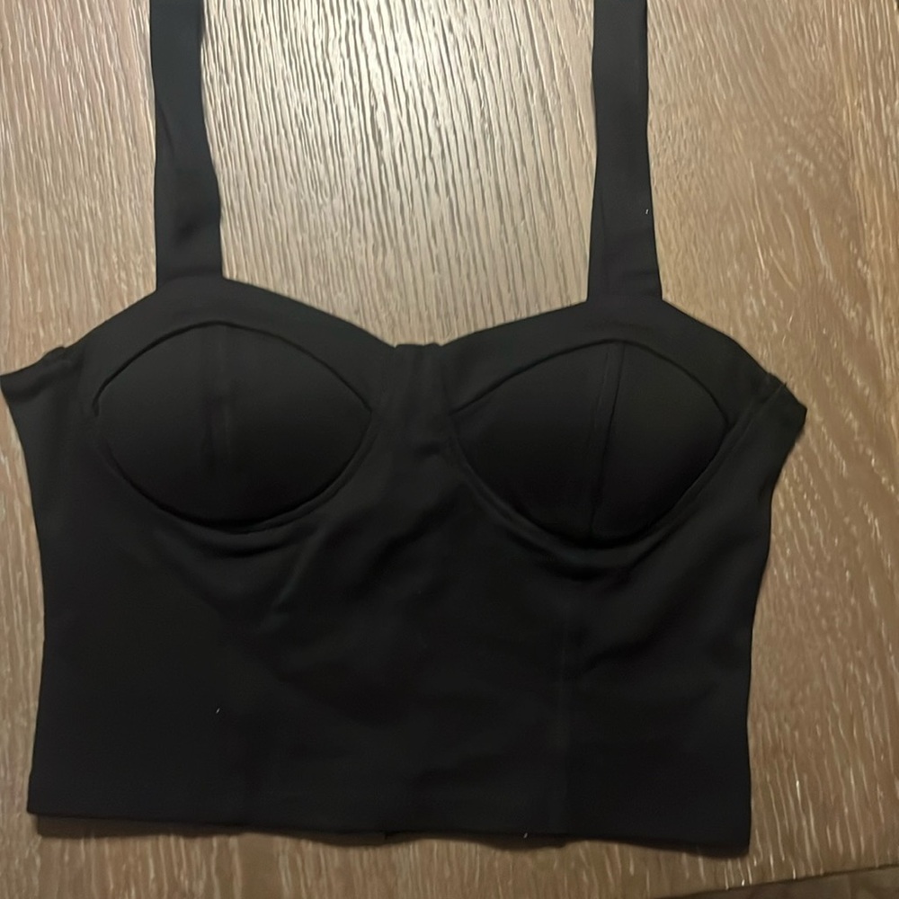Black women corset like top